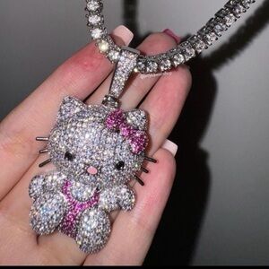 Hello kitty tennis necklace 16 inch